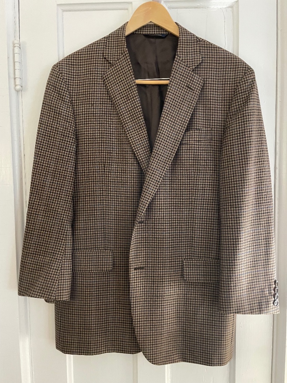 Brooks Brothers Madison fit gun check sport coat 43r